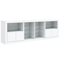 Thumbnail for Sideboard mit LED-Leuchten Weiß 202x37x67 cm