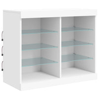 Thumbnail for Sideboard mit LED-Leuchten Weiß 202x37x67 cm