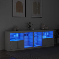 Thumbnail for Sideboard mit LED-Leuchten Weiß 202x37x67 cm