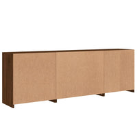 Thumbnail for Sideboard mit LED-Leuchten Braun Eichen-Optik 202x37x67 cm