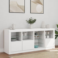 Thumbnail for Sideboard mit LED-Leuchten Weiß 164x37x67 cm