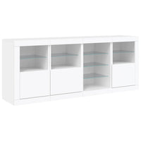 Thumbnail for Sideboard mit LED-Leuchten Weiß 164x37x67 cm