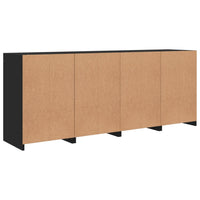 Thumbnail for Sideboard mit LED-Leuchten Schwarz 164x37x67 cm