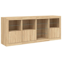 Thumbnail for Sideboard mit LED-Leuchten Sonoma-Eiche 164x37x67 cm