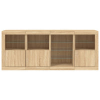 Thumbnail for Sideboard mit LED-Leuchten Sonoma-Eiche 164x37x67 cm