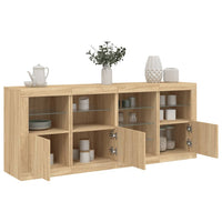 Thumbnail for Sideboard mit LED-Leuchten Sonoma-Eiche 164x37x67 cm