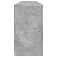 Thumbnail for Sideboard mit LED-Leuchten Betongrau 164x37x67 cm