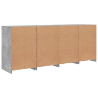 Thumbnail for Sideboard mit LED-Leuchten Betongrau 164x37x67 cm