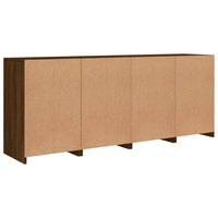 Thumbnail for Sideboard mit LED-Leuchten Braun Eichen-Optik 164x37x67 cm