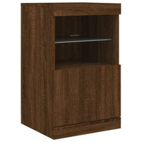 Thumbnail for Sideboard mit LED-Leuchten Braun Eichen-Optik 164x37x67 cm