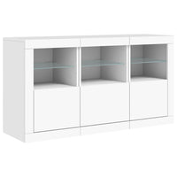 Thumbnail for Sideboard mit LED-Leuchten Weiß 123x37x67 cm