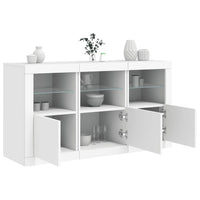 Thumbnail for Sideboard mit LED-Leuchten Weiß 123x37x67 cm