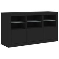 Thumbnail for Sideboard mit LED-Leuchten Schwarz 123x37x67 cm