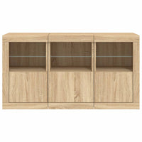 Thumbnail for Sideboard mit LED-Leuchten Sonoma-Eiche 123x37x67 cm