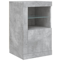 Thumbnail for Sideboard mit LED-Leuchten Betongrau 123x37x67 cm