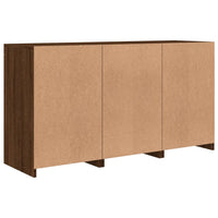 Thumbnail for Sideboard mit LED-Leuchten Braun Eichen-Optik 123x37x67 cm