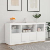 Thumbnail for Sideboard mit LED-Leuchten Weiß 142,5x37x67 cm