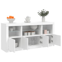 Thumbnail for Sideboard mit LED-Leuchten Weiß 142,5x37x67 cm
