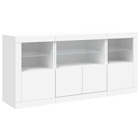 Thumbnail for Sideboard mit LED-Leuchten Weiß 142,5x37x67 cm