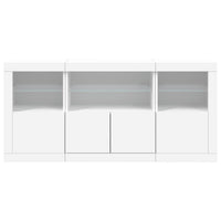 Thumbnail for Sideboard mit LED-Leuchten Weiß 142,5x37x67 cm