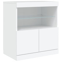 Thumbnail for Sideboard mit LED-Leuchten Weiß 142,5x37x67 cm