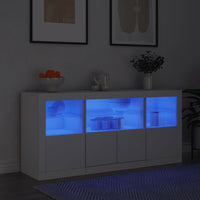 Thumbnail for Sideboard mit LED-Leuchten Weiß 142,5x37x67 cm