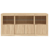 Thumbnail for Sideboard mit LED-Leuchten Sonoma-Eiche 142,5x37x67 cm