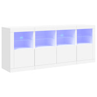 Thumbnail for Sideboard mit LED-Leuchten Weiß 163x37x67 cm