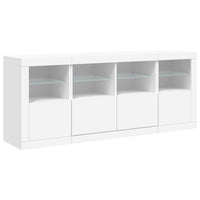 Thumbnail for Sideboard mit LED-Leuchten Weiß 163x37x67 cm