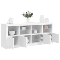 Thumbnail for Sideboard mit LED-Leuchten Weiß 163x37x67 cm
