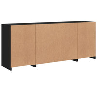 Thumbnail for Sideboard mit LED-Leuchten Schwarz 163x37x67 cm