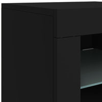 Thumbnail for Sideboard mit LED-Leuchten Schwarz 163x37x67 cm