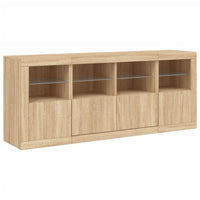Thumbnail for Sideboard mit LED-Leuchten Sonoma-Eiche 163x37x67 cm