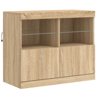 Thumbnail for Sideboard mit LED-Leuchten Sonoma-Eiche 163x37x67 cm