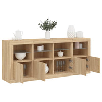 Thumbnail for Sideboard mit LED-Leuchten Sonoma-Eiche 163x37x67 cm