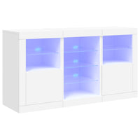 Thumbnail for Sideboard mit LED-Leuchten Weiß 123x37x67 cm