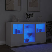 Thumbnail for Sideboard mit LED-Leuchten Weiß 123x37x67 cm