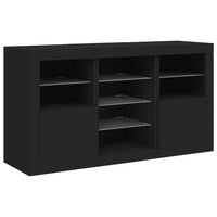 Thumbnail for Sideboard mit LED-Leuchten Schwarz 123x37x67 cm