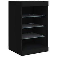 Thumbnail for Sideboard mit LED-Leuchten Schwarz 123x37x67 cm