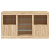 Thumbnail for Sideboard mit LED-Leuchten Sonoma-Eiche 123x37x67 cm