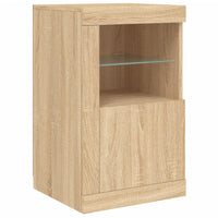 Thumbnail for Sideboard mit LED-Leuchten Sonoma-Eiche 123x37x67 cm