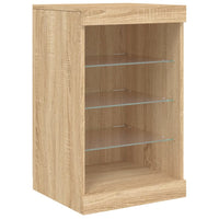 Thumbnail for Sideboard mit LED-Leuchten Sonoma-Eiche 123x37x67 cm