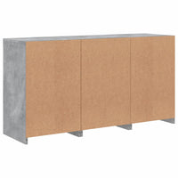 Thumbnail for Sideboard mit LED-Leuchten Betongrau 123x37x67 cm