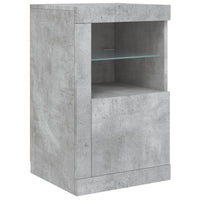 Thumbnail for Sideboard mit LED-Leuchten Betongrau 123x37x67 cm