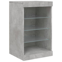 Thumbnail for Sideboard mit LED-Leuchten Betongrau 123x37x67 cm