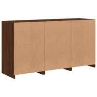 Thumbnail for Sideboard mit LED-Leuchten Braun Eichen-Optik 123x37x67 cm