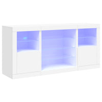 Thumbnail for Sideboard mit LED-Leuchten Weiß 142,5x37x67 cm