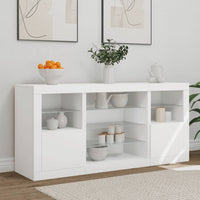 Thumbnail for Sideboard mit LED-Leuchten Weiß 142,5x37x67 cm