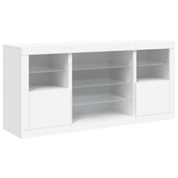 Thumbnail for Sideboard mit LED-Leuchten Weiß 142,5x37x67 cm