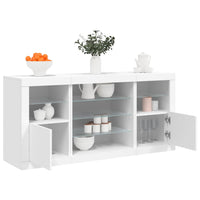 Thumbnail for Sideboard mit LED-Leuchten Weiß 142,5x37x67 cm